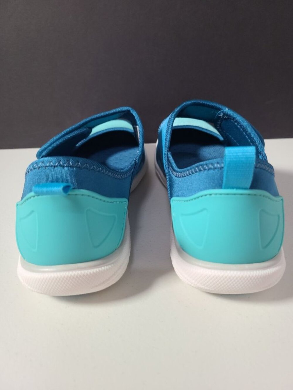 Lands End Water Shoes Womens Size 7B Teal Blue with Black Trim - Picture 4 of 13